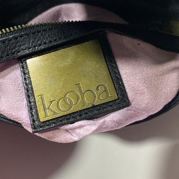 Kooba black leather studded clutch bag purse - Picture 5 of 5